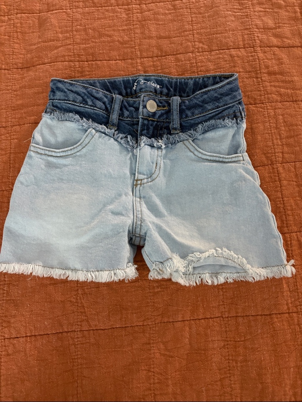 art class Two-Tone Blue Denim Shorts